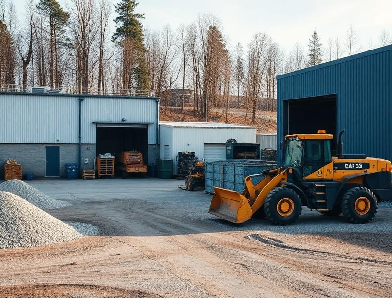 Municipal bulk material handling facility